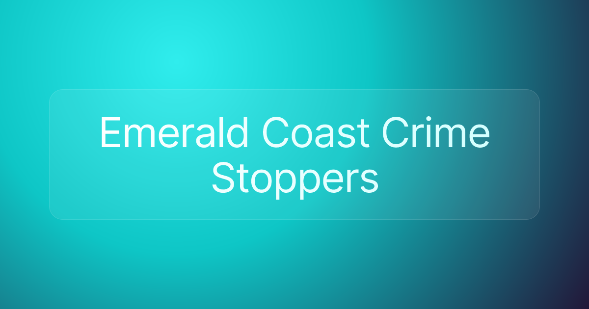 Emerald Coast Crime Stoppers