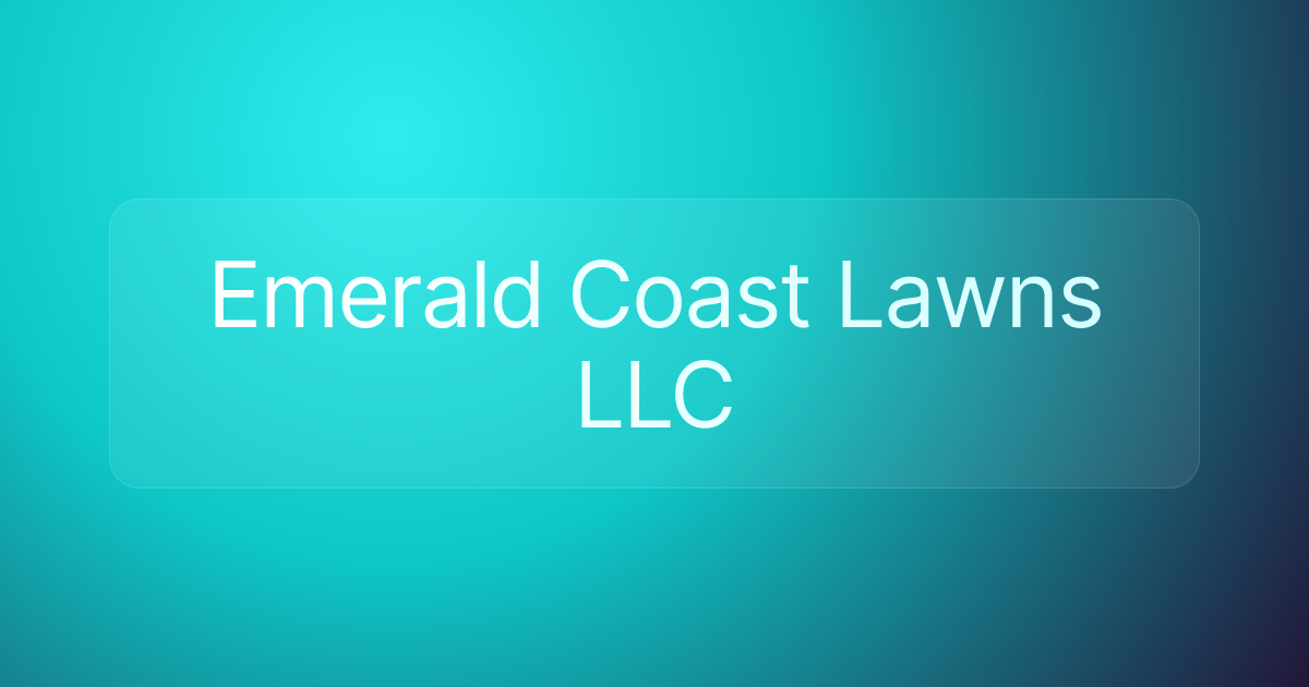 Emerald Coast Lawns LLC