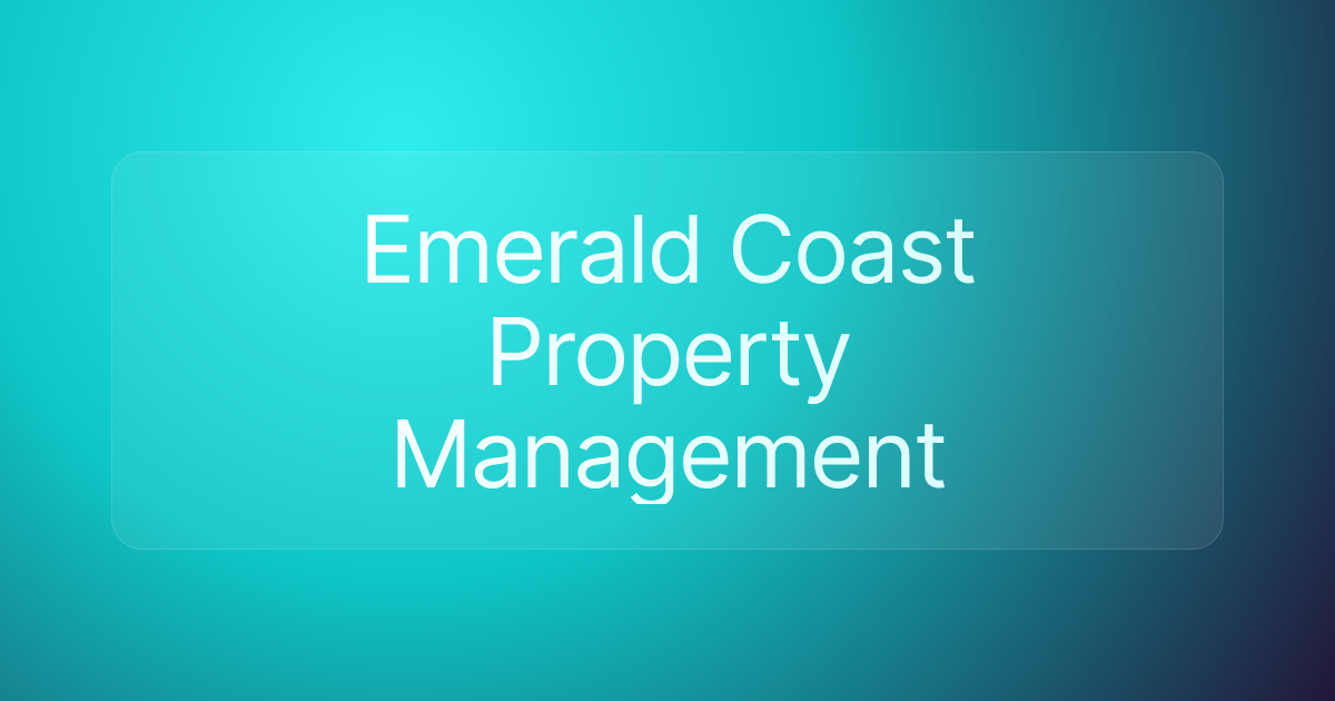 Emerald Coast Property Management