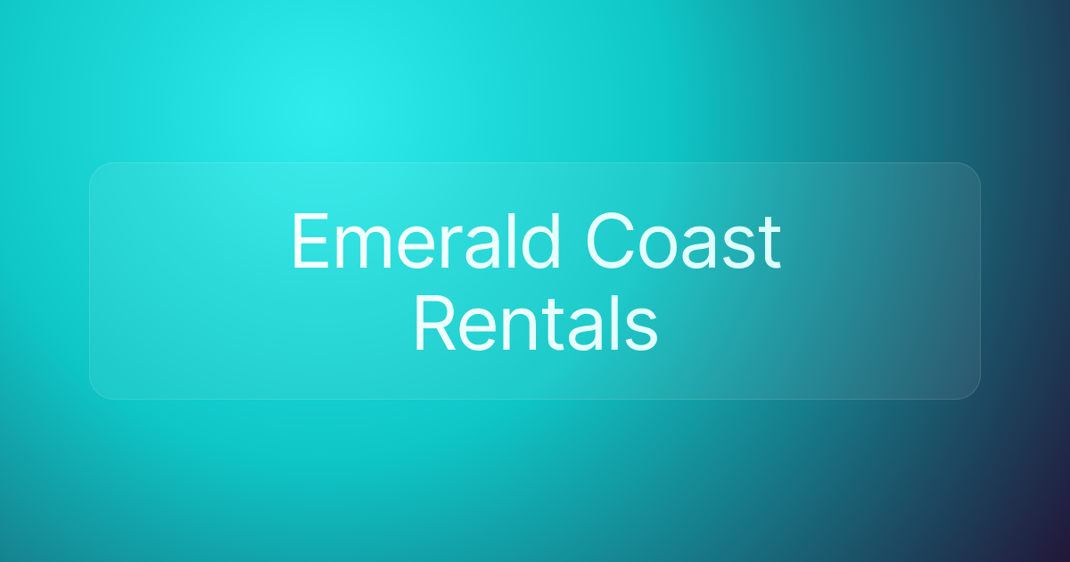 Emerald Coast Rentals