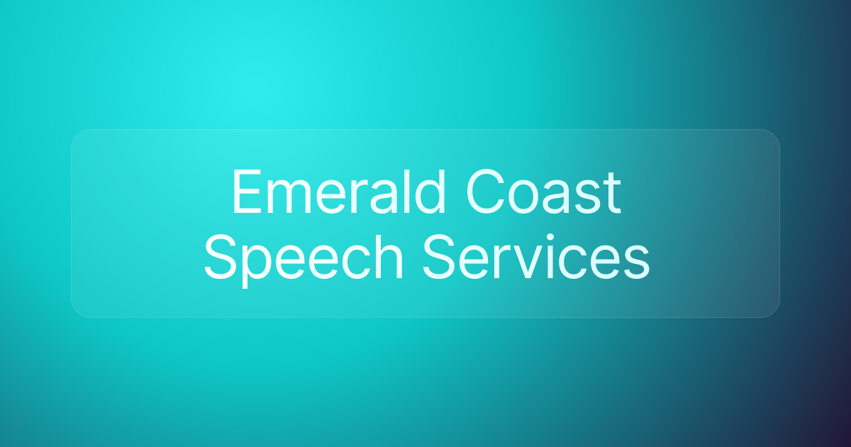 Emerald Coast Speech Services