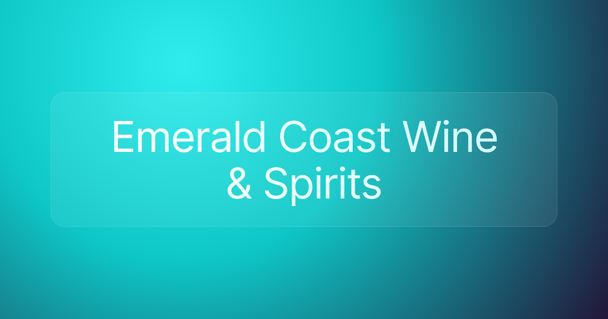 Emerald Coast Wine & Spirits