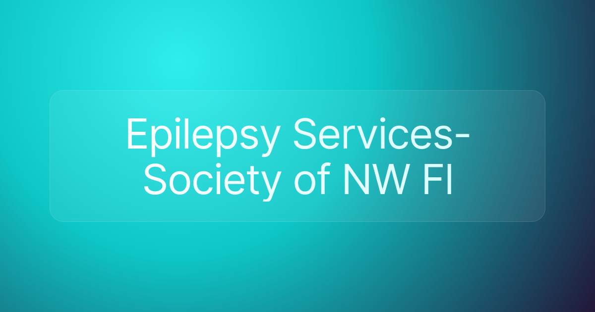 Epilepsy Services-Society of NW Fl