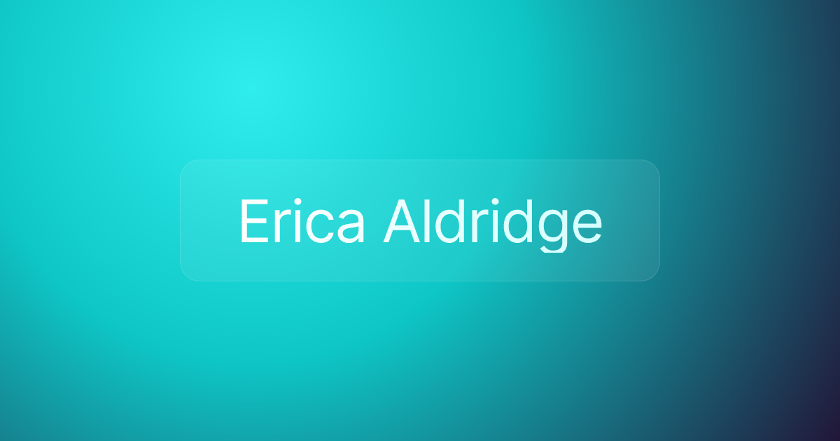 Erica Aldridge