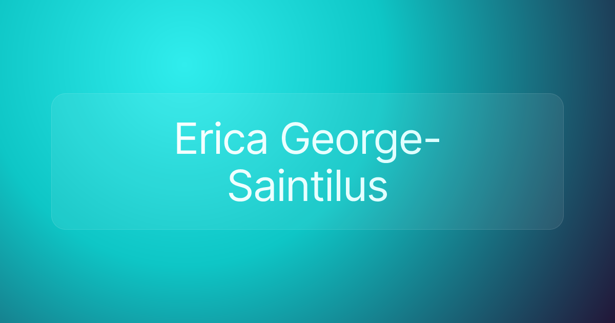 Erica George-Saintilus