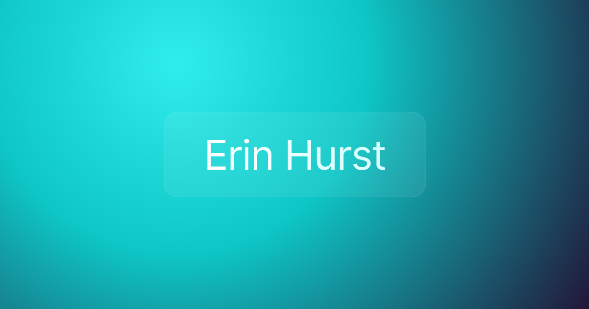 Erin Hurst