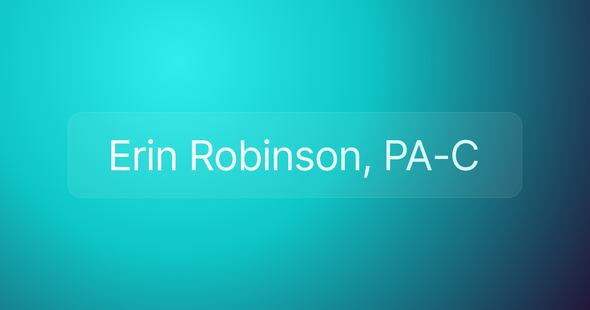 Erin Robinson, PA-C