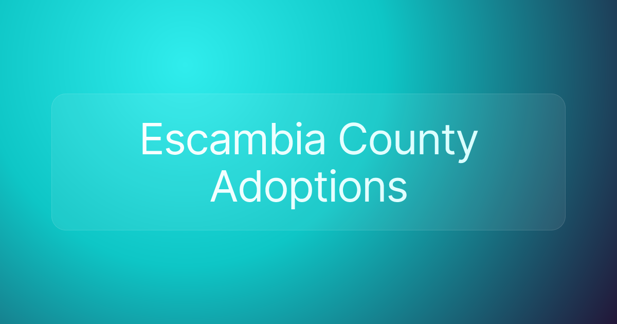 Escambia County Adoptions