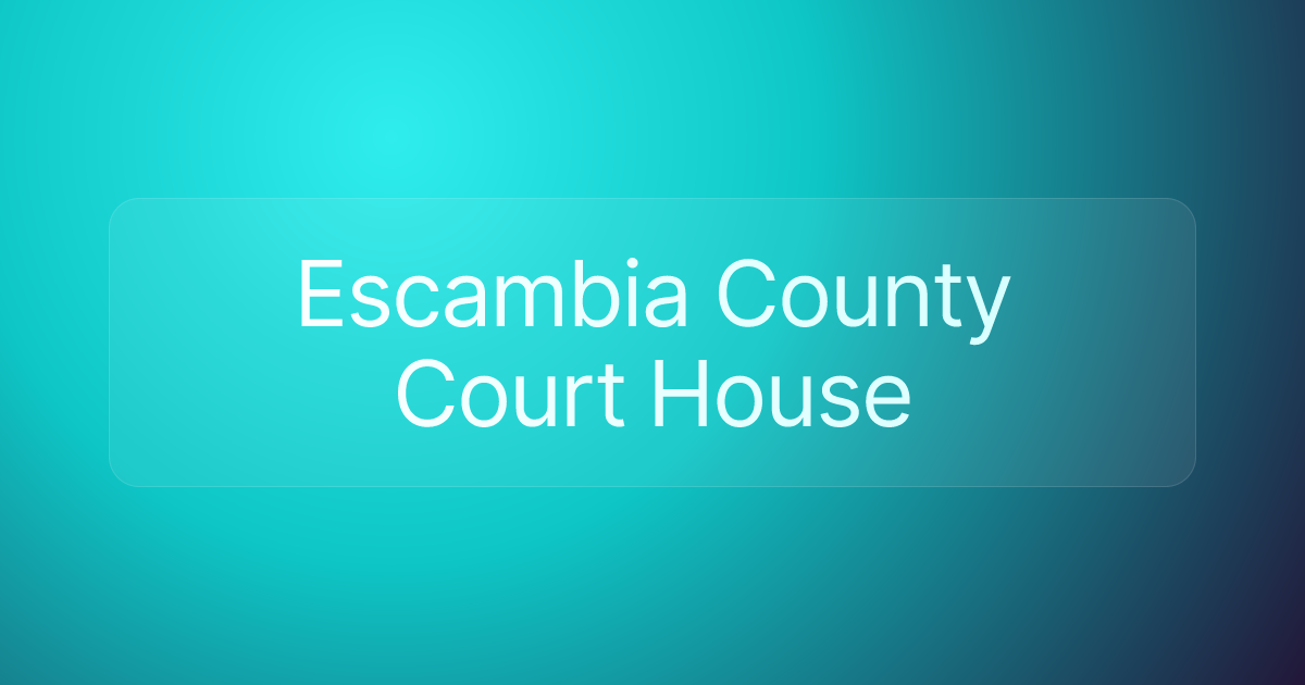 Escambia County Court House