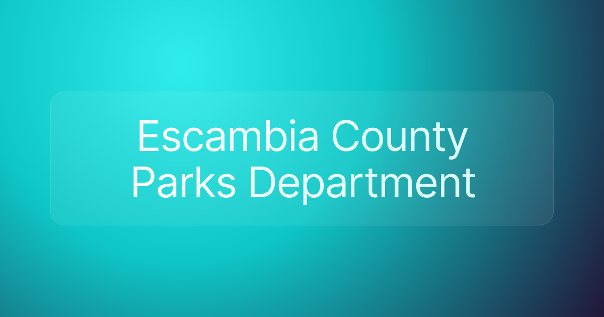 Escambia County Parks Department