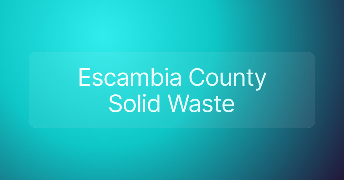Escambia County Solid Waste