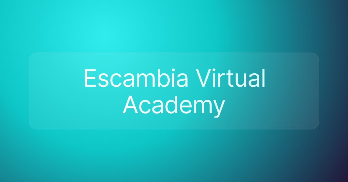 Escambia Virtual Academy