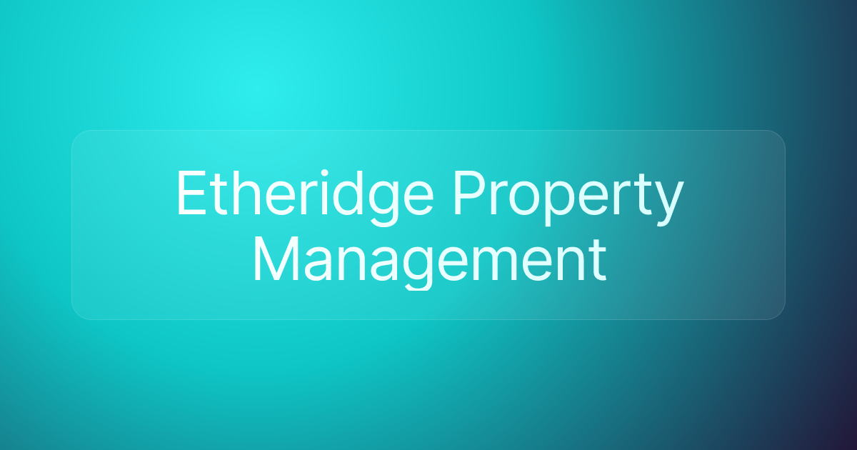 Etheridge Property Management