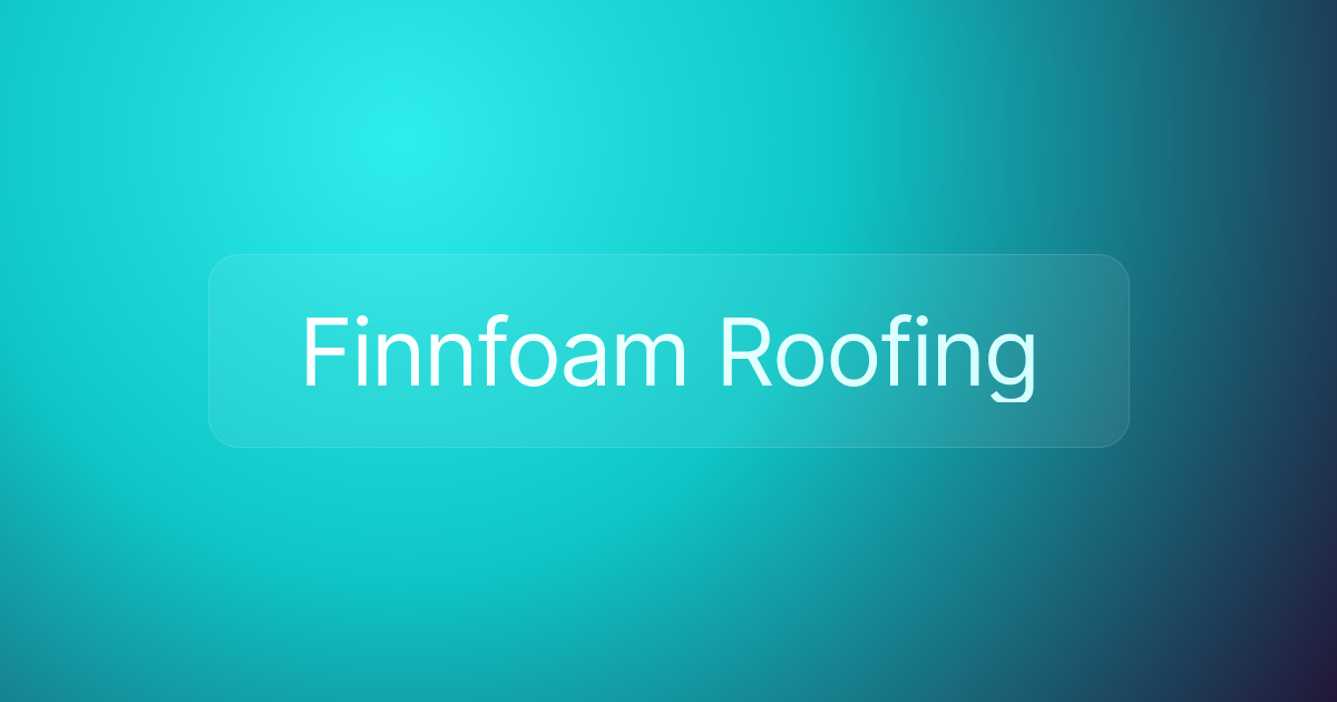 Finnfoam Roofing