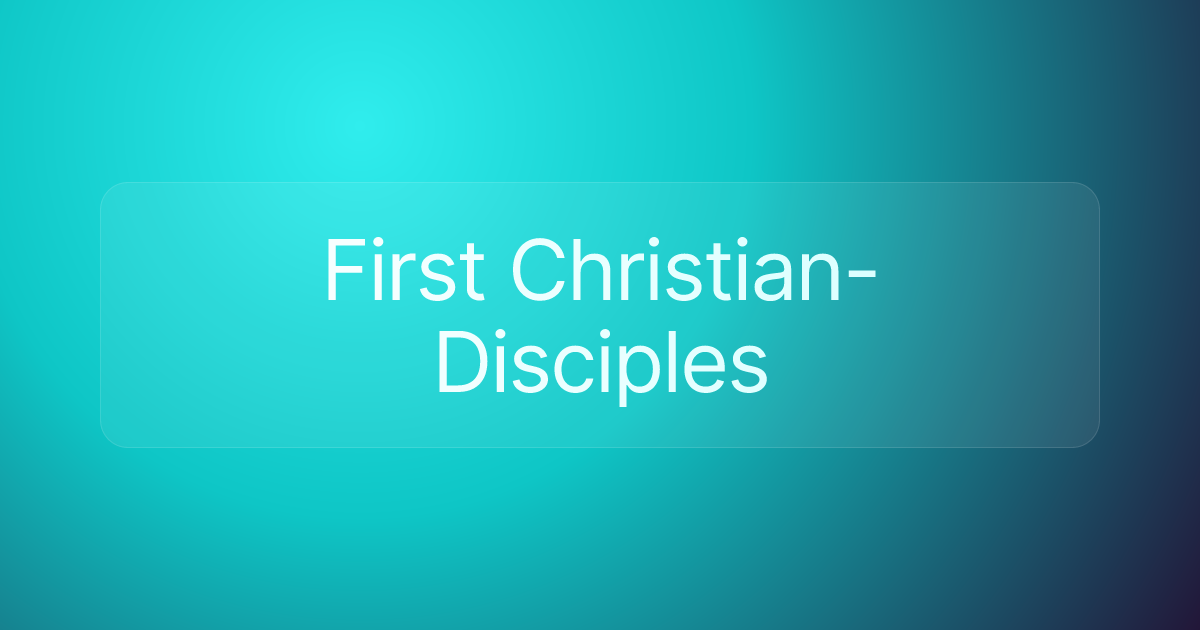 First Christian-Disciples
