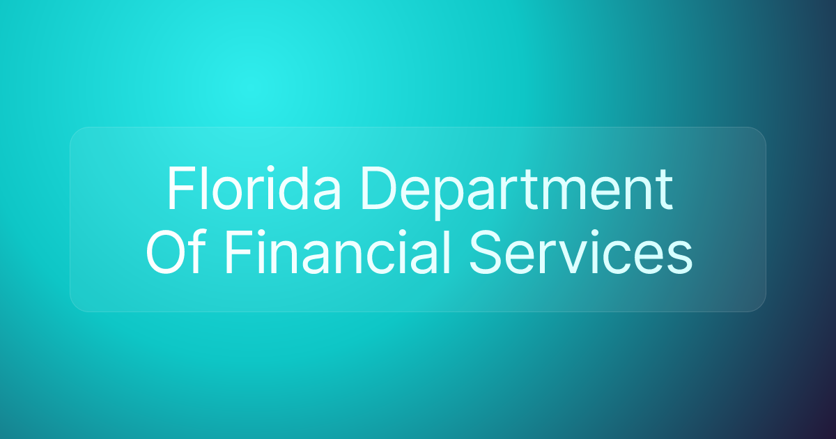 Florida Department Of Financial Services