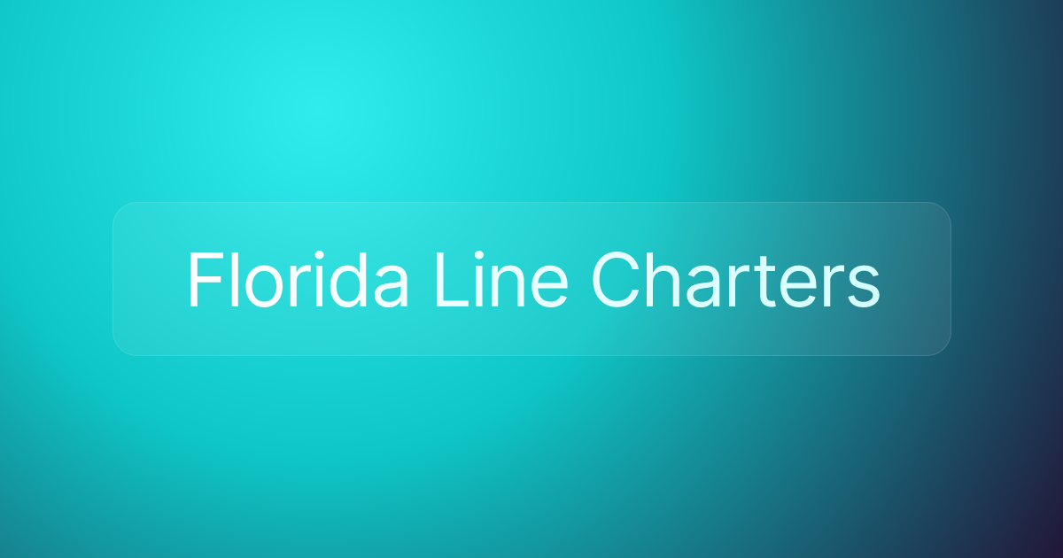 Florida Line Charters