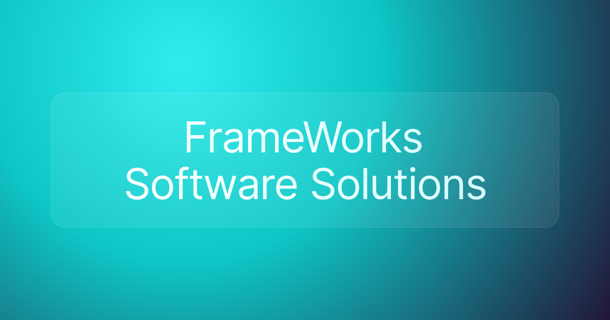 FrameWorks Software Solutions