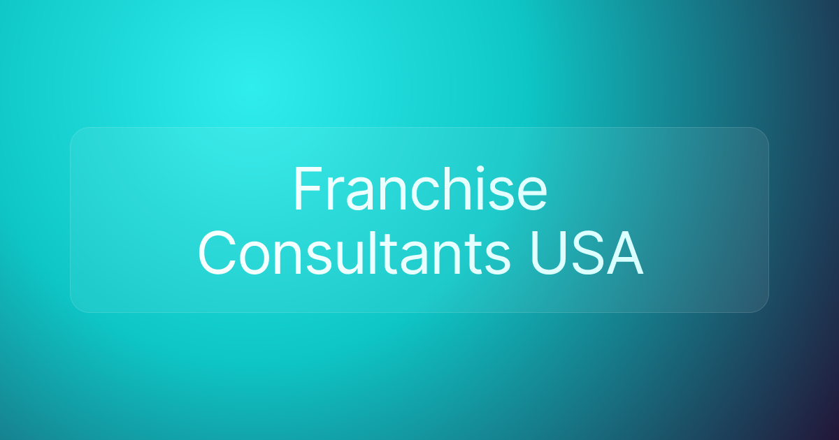 Franchise Consultants USA
