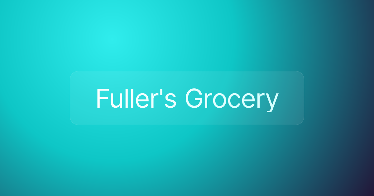 Fuller's Grocery