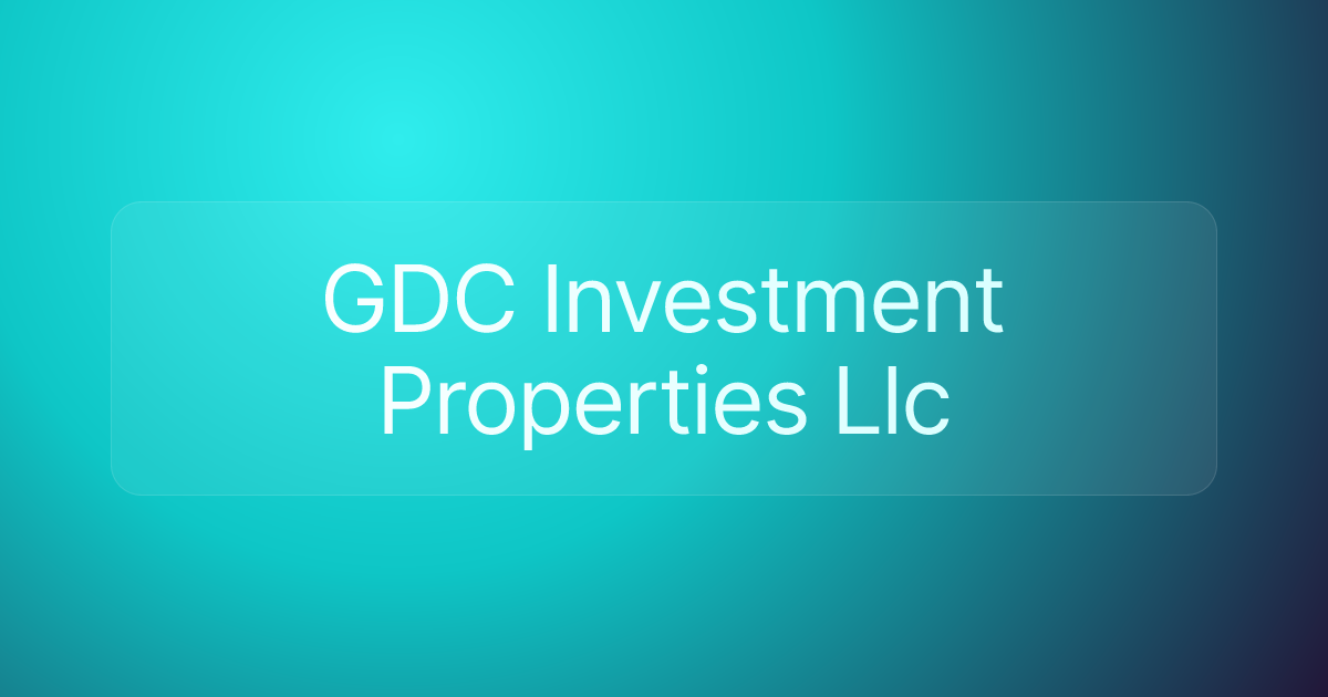 GDC Investment Properties Llc
