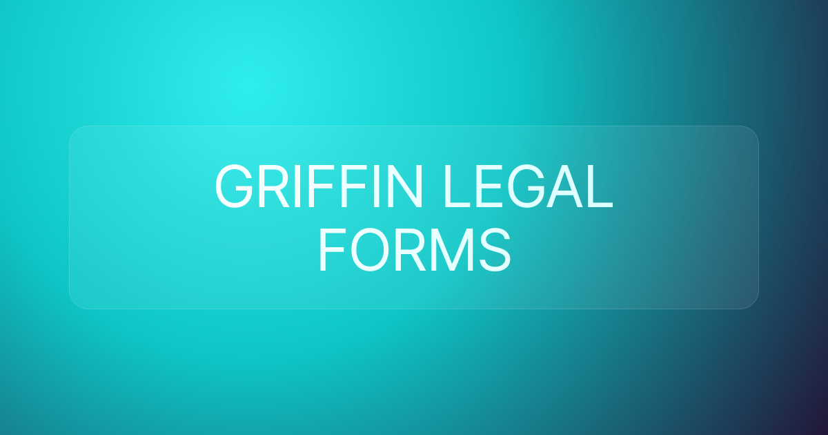 GRIFFIN LEGAL FORMS