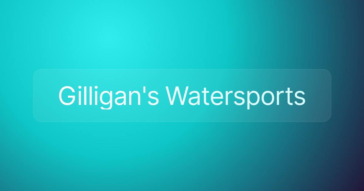 Gilligan's Watersports