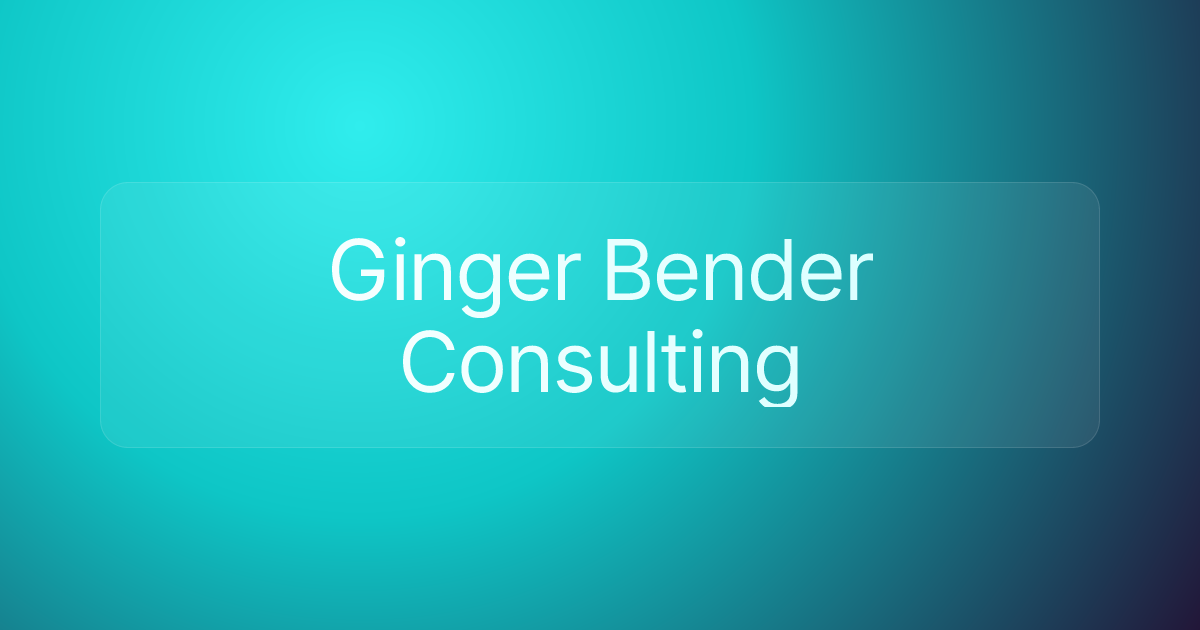 Ginger Bender Consulting