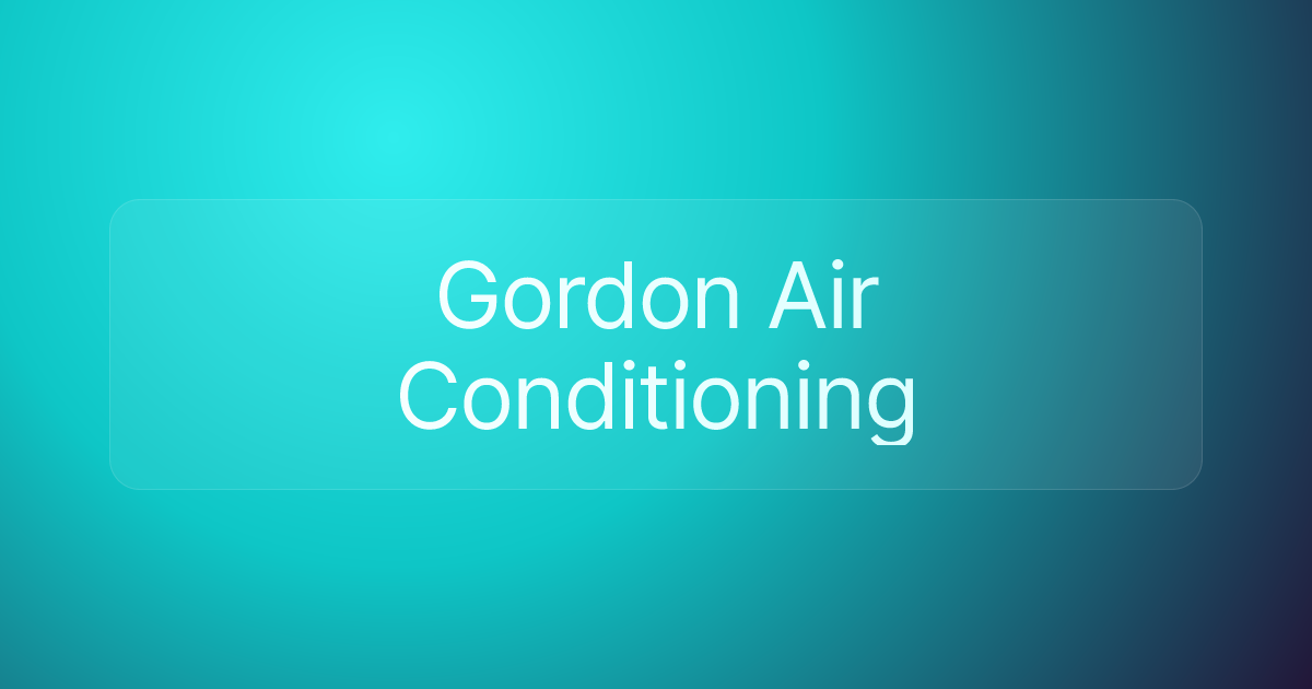 Gordon Air Conditioning
