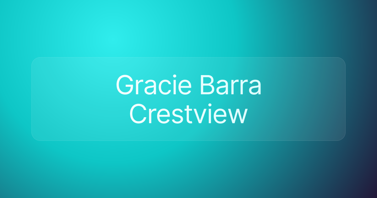 Gracie Barra Crestview