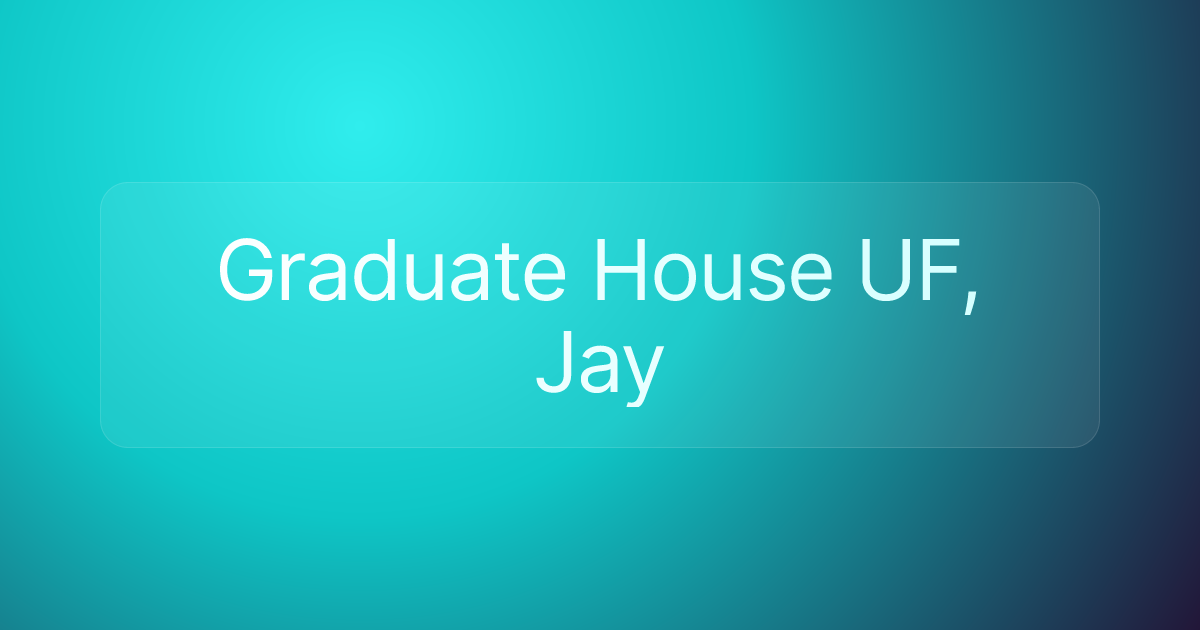 Graduate House UF, Jay