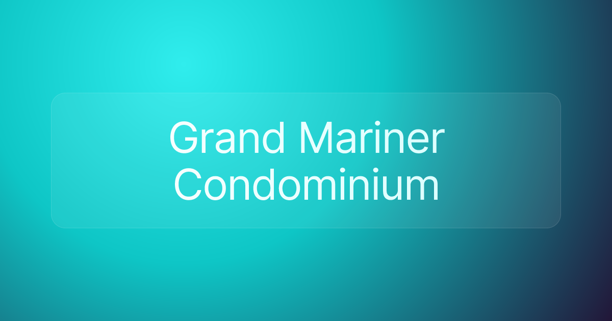 Grand Mariner Condominium