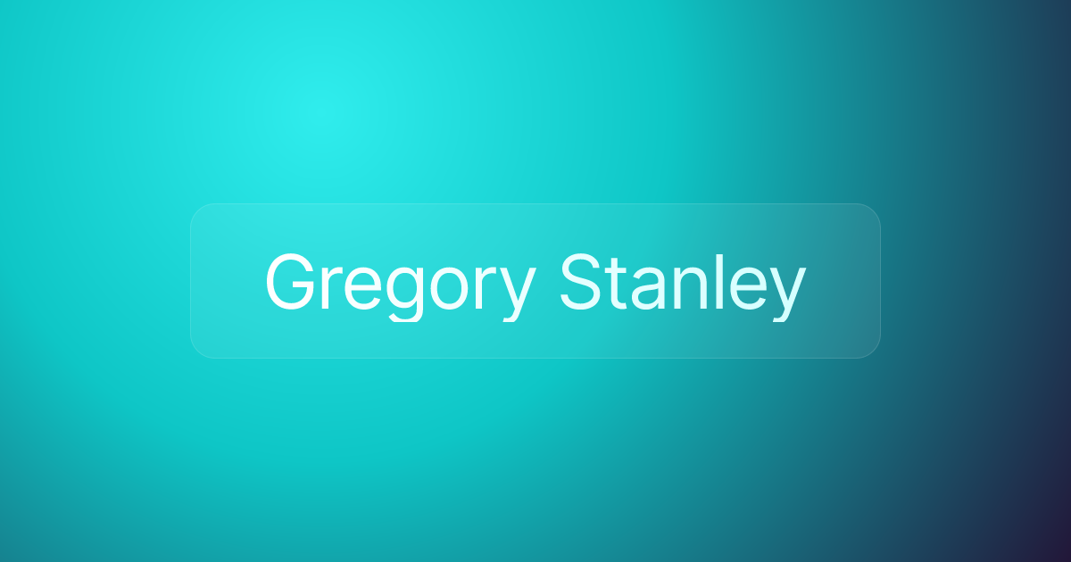 Gregory Stanley