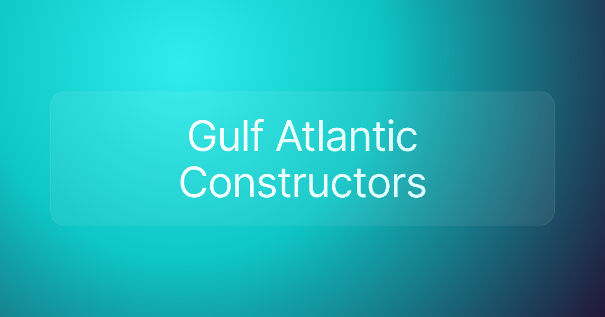 Gulf Atlantic Constructors