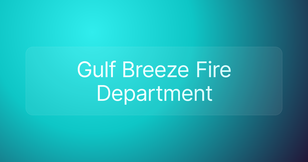 Gulf Breeze Fire Department