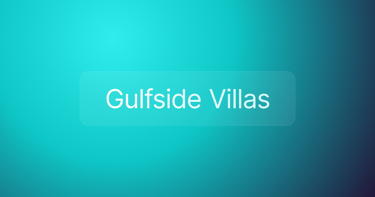 Gulfside Villas