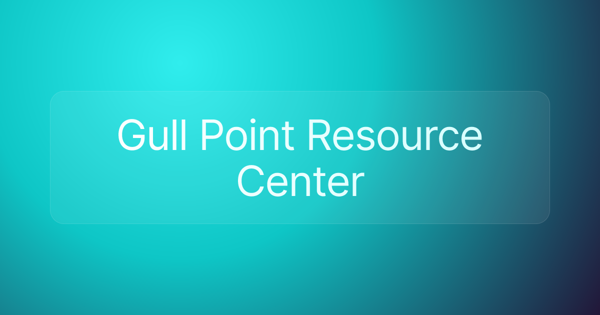 Gull Point Resource Center