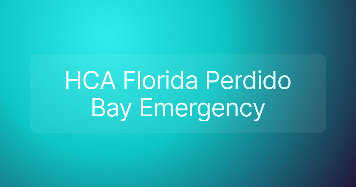 HCA Florida Perdido Bay Emergency