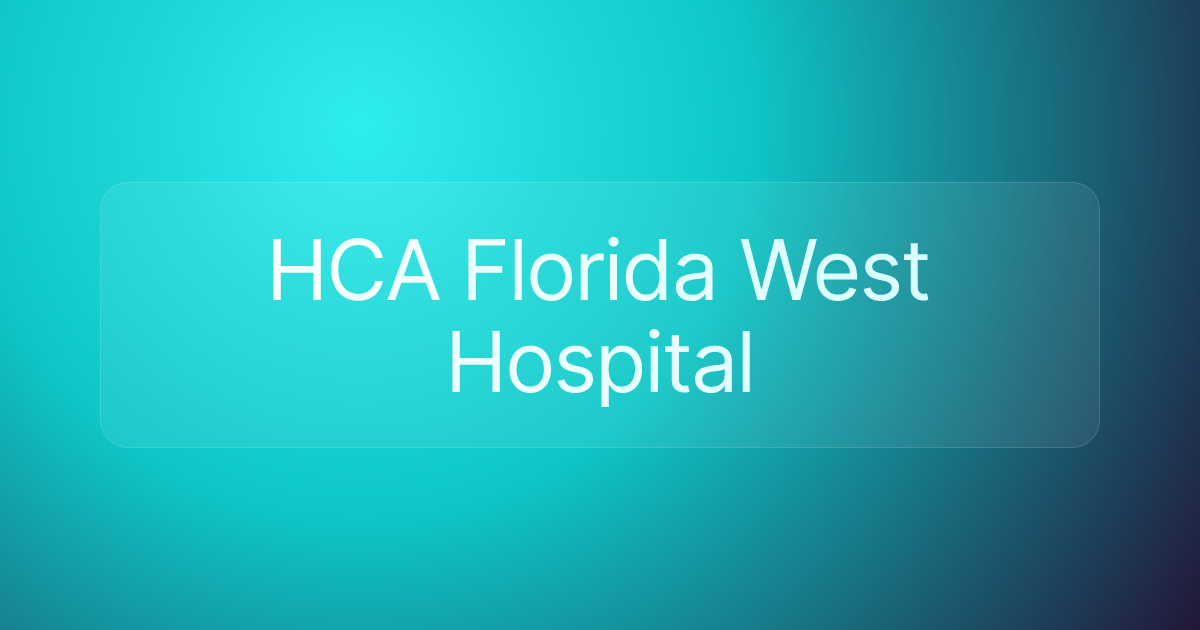 HCA Florida West Hospital