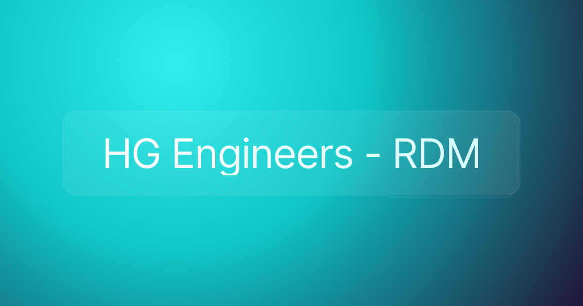 HG Engineers - RDM