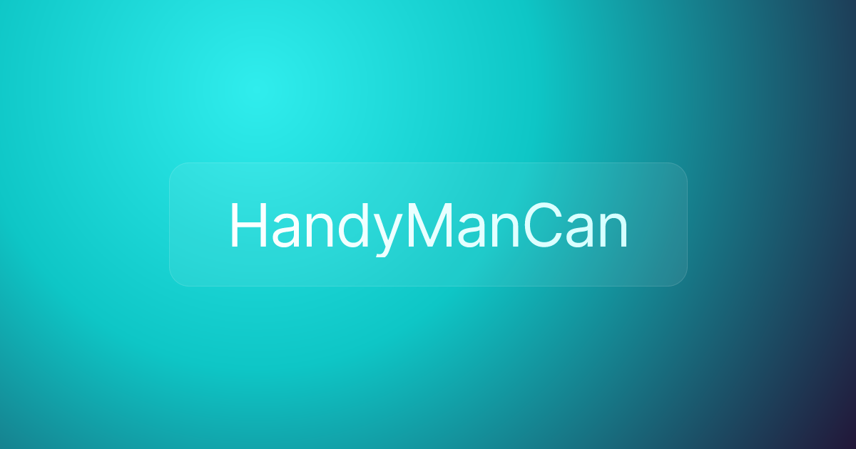 HandyManCan