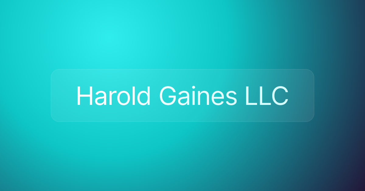 Harold Gaines LLC