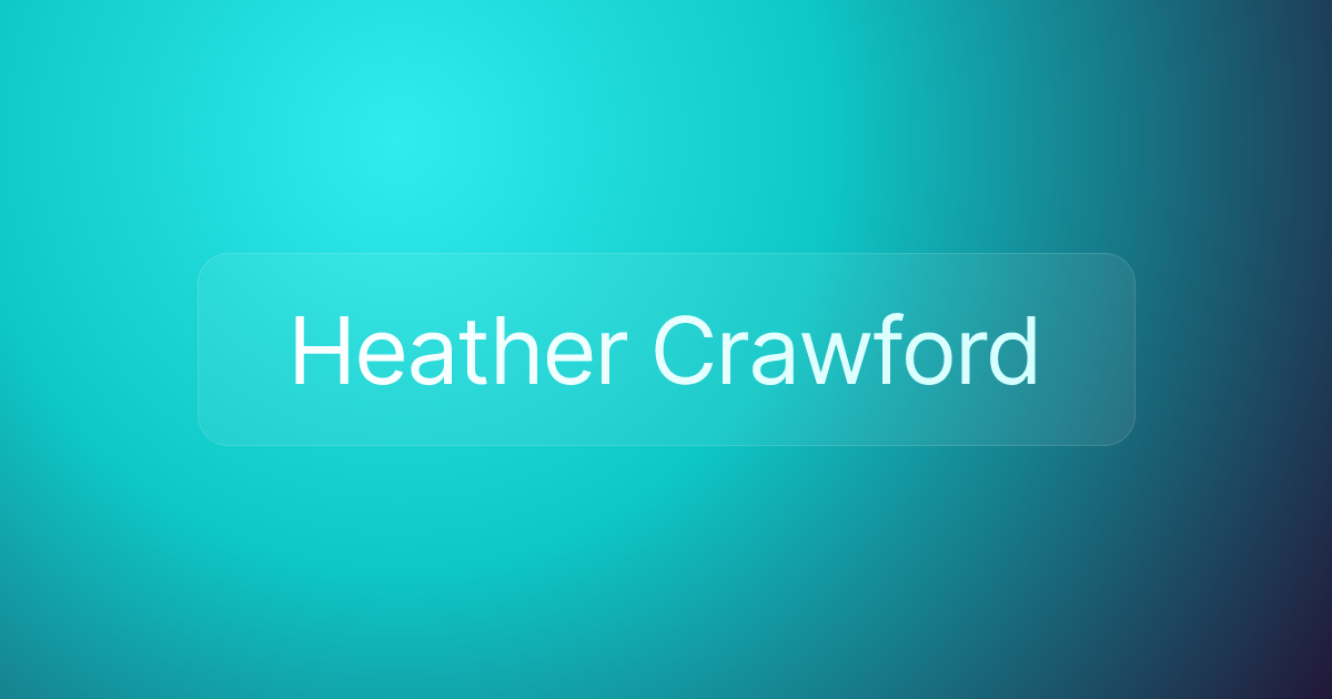 Heather Crawford