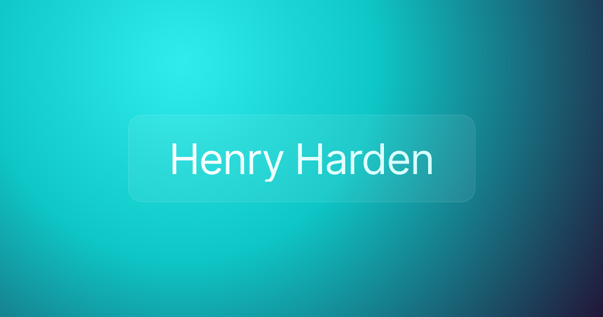 Henry Harden