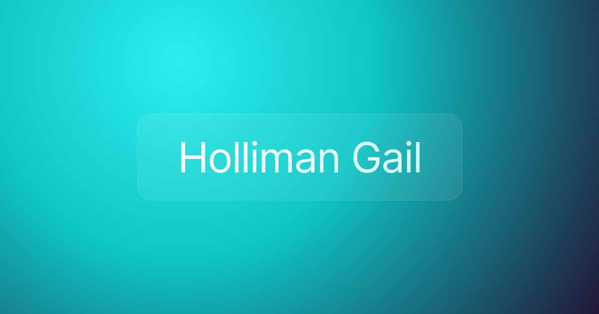 Holliman Gail