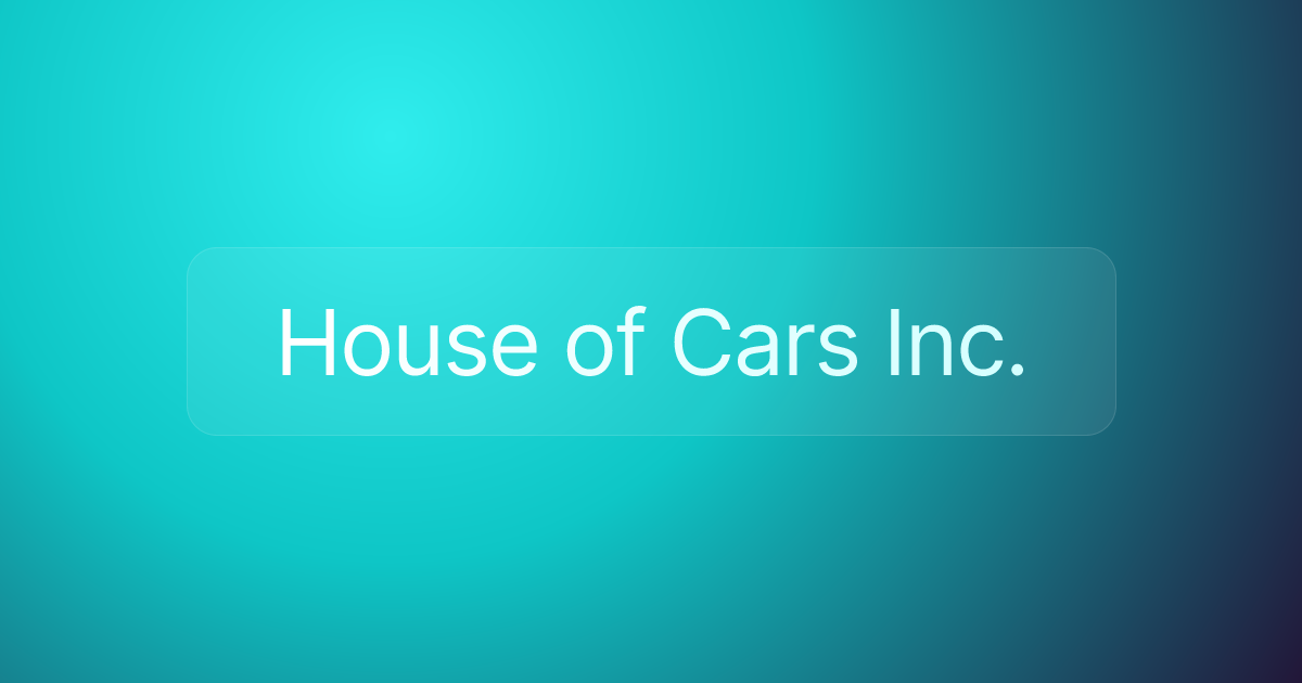 House of Cars Inc.