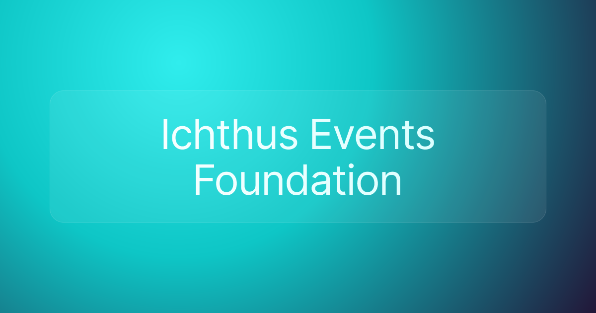 Ichthus Events Foundation