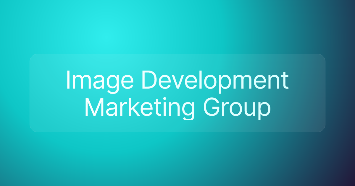 Image Development Marketing Group