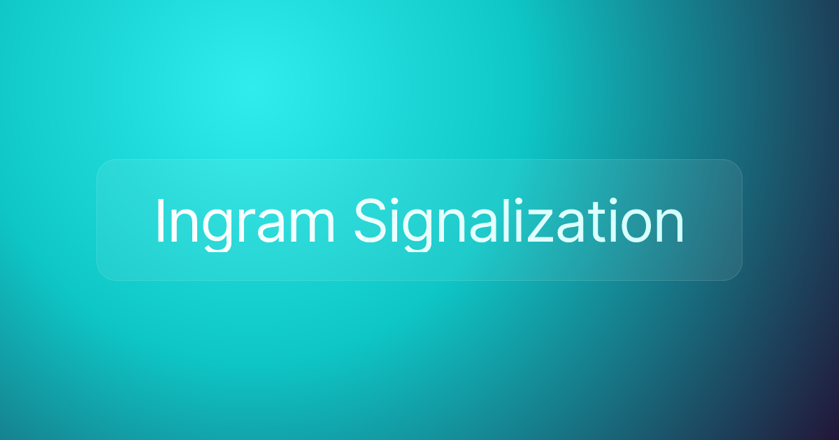 Ingram Signalization