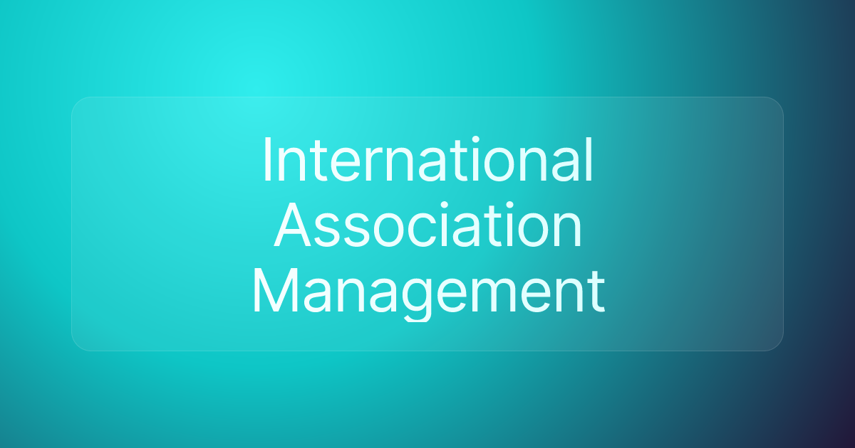 International Association Management